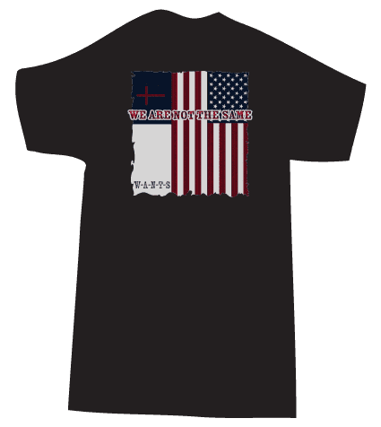 We Are Not The Same flag tee design
