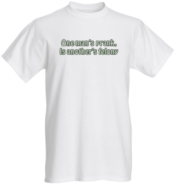 A white t-shirt with the words " shower 's truth, in mother 's honor ".