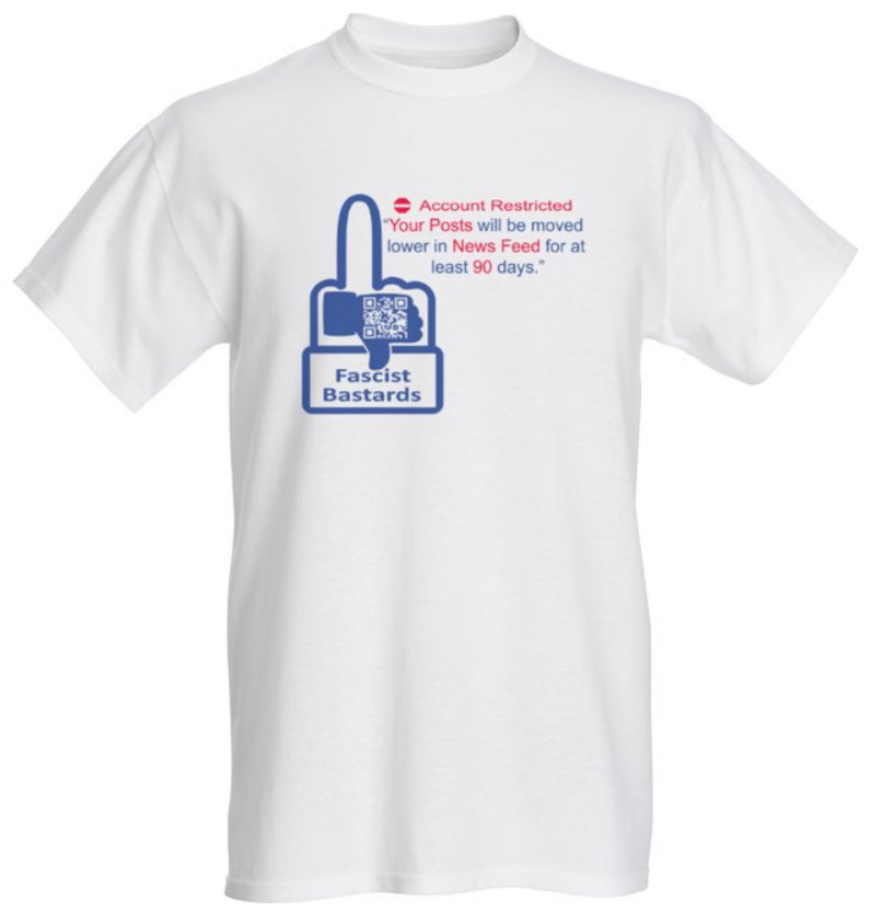 A t-shirt with an image of a radio and the words " password ".