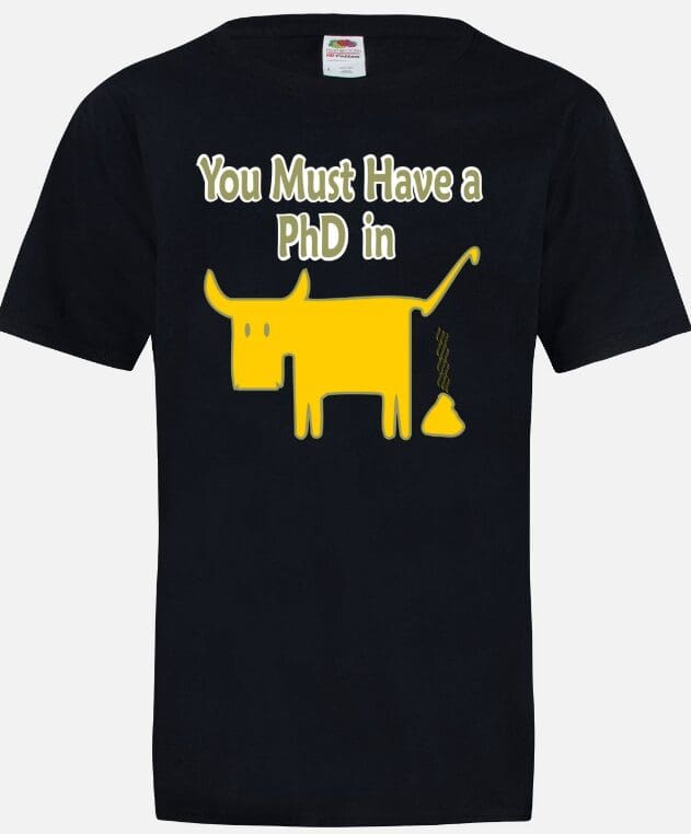 A black t-shirt with an image of a bull.
