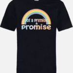 A black t-shirt with the words " not a premise, promise ".