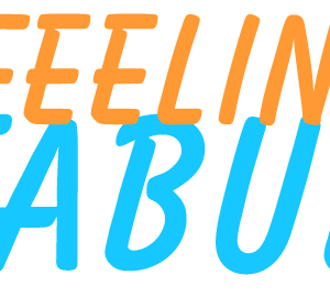 A blue and orange logo for the feeling fabulous campaign.