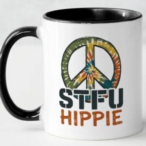 STFU Hippie-mug