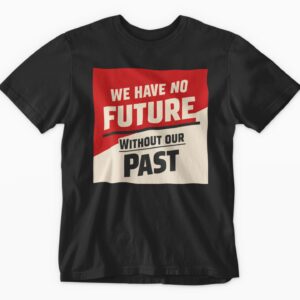 Graphic tee featuring striking message