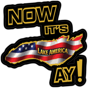Now It's Lake America Ay! sticker